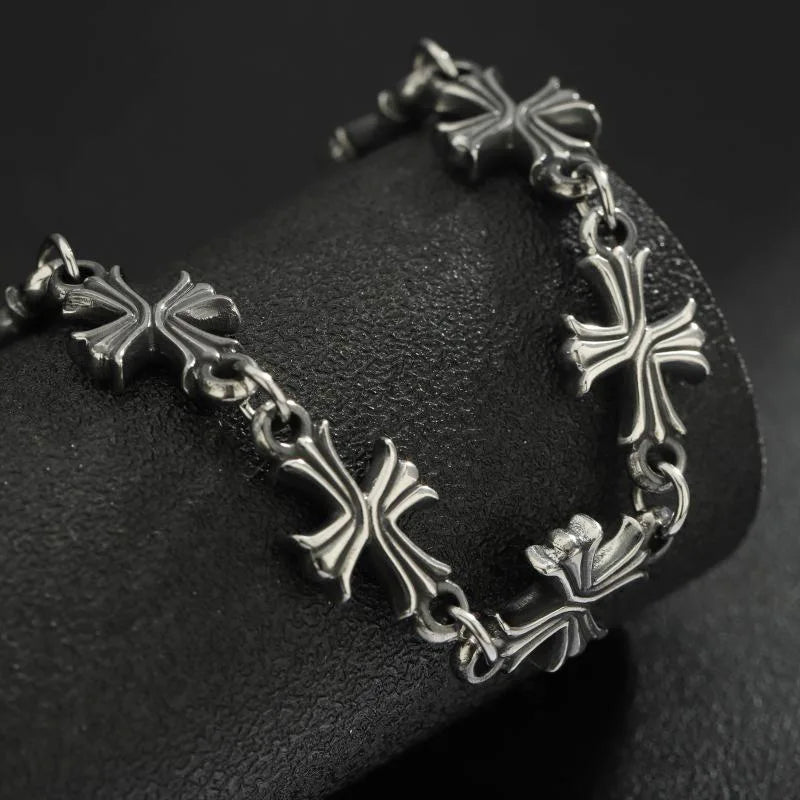 Punk Chain with Cross Necklace