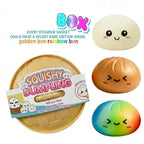 Halloween Ghost Dumpling Squishy Toy — Stress Relief Fidget with Steamer Set