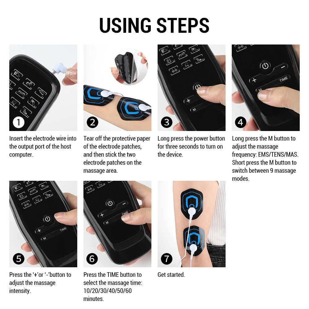 EMS Acupuncture Body Massage Stimulator