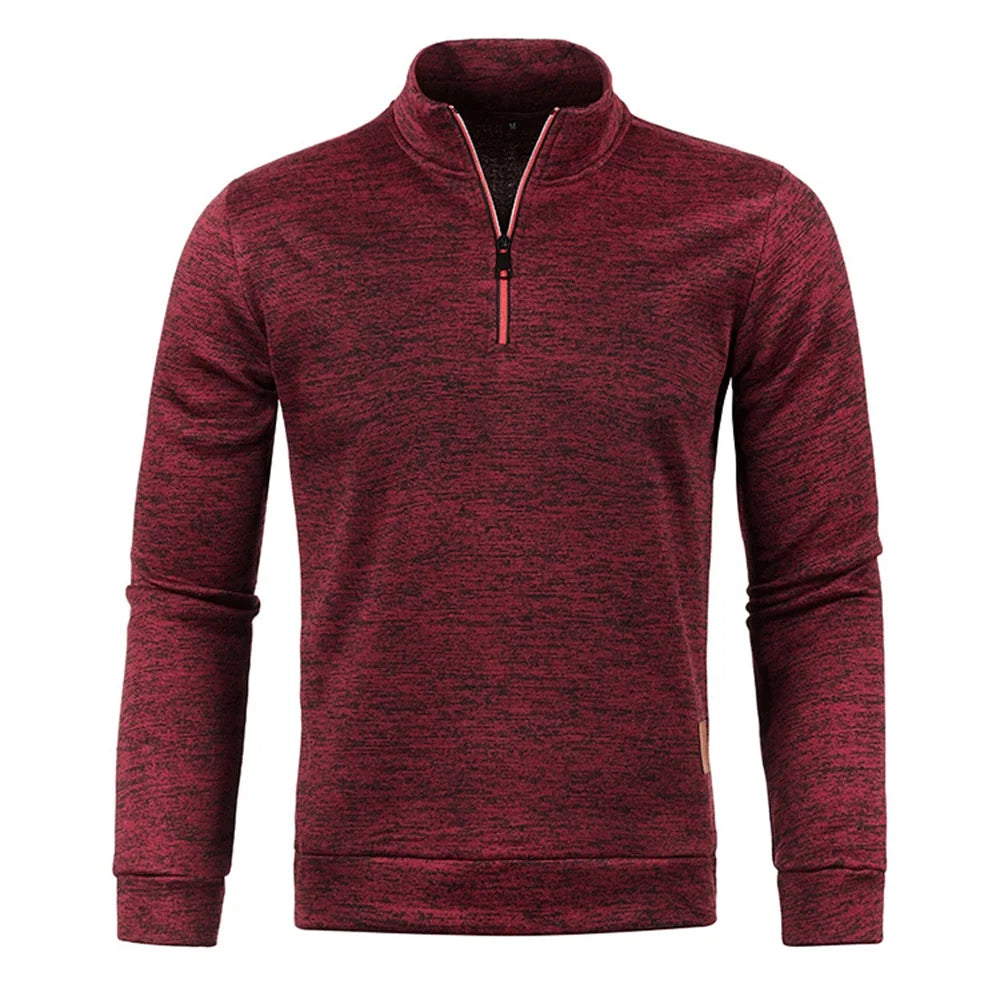 Men's Half-Zip Turtleneck Sweatshirt