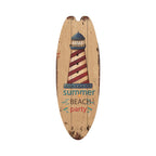 Vintage Wooden Surfboard Wall Sign — Coastal Beach Décor