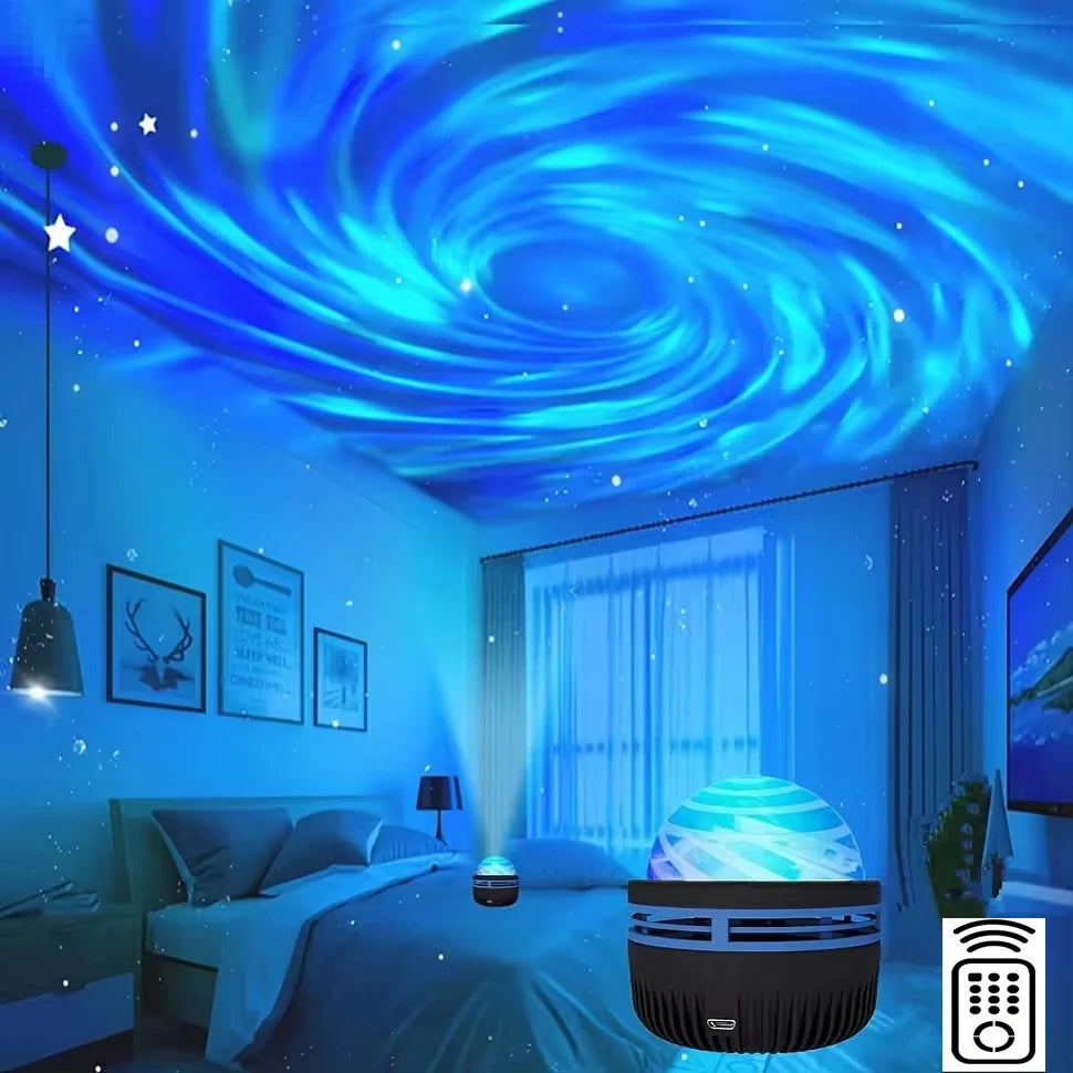 Star Projector – Galaxy, Northern Lights & Ocean Wave Night Light