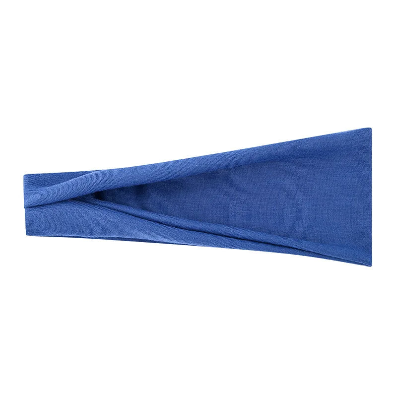 Women's Elastic Turban Headband — Solid Color Hair Wrap for Yoga, Makeup & Everyday Style | 22 Colors