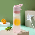 650ml Spray Water Bottle — Cool Mist & Sip, BPA-Free | Gym, Cycling & Outdoor