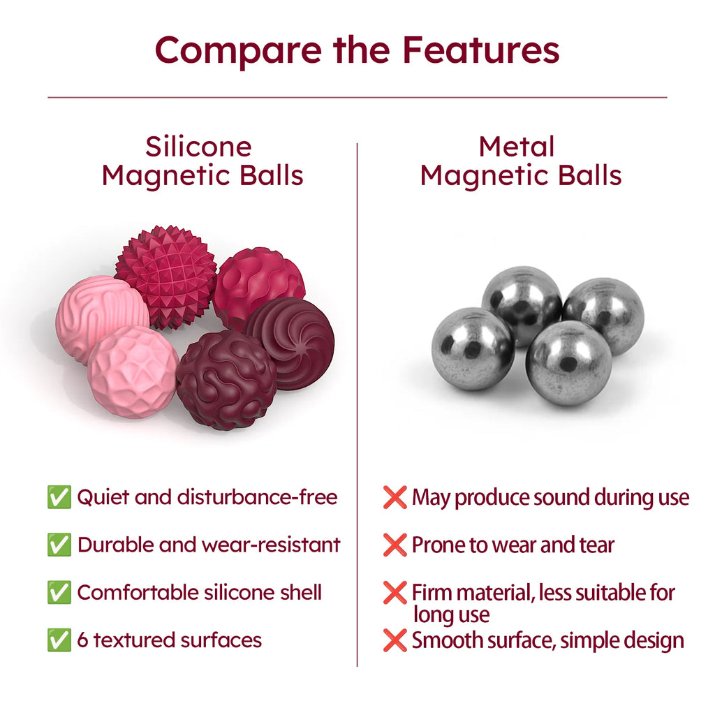 Magnetic Silicone Fidget Balls – Stress Relief & Focus Toy