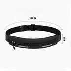 Running Belt with Phone Holder — Waterproof Sports Waist Pack with Reflective Strips