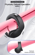 Vibrating Cock Ring Cockring Sex Toys for Men Couple Delay Ejaculation Chastity Testicles Massager Penis Vibrators for Adults 18