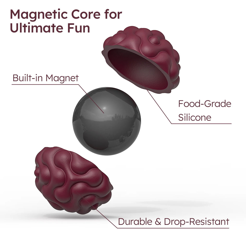 Magnetic Silicone Fidget Balls – Stress Relief & Focus Toy