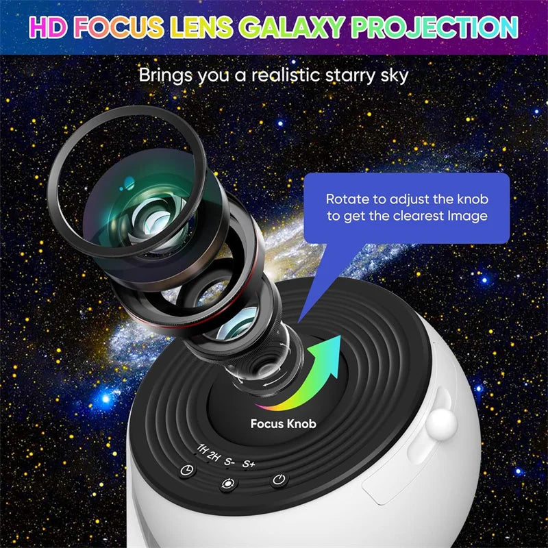 LED Night Light Galaxy Projector