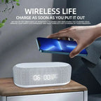 5-in-1 Wireless Charging Alarm Clock