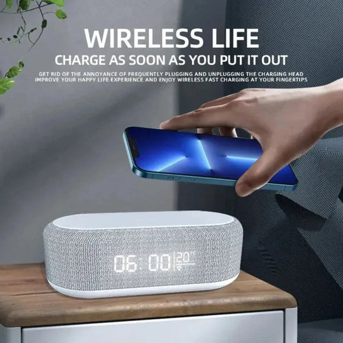 5-in-1 Wireless Charging Alarm Clock