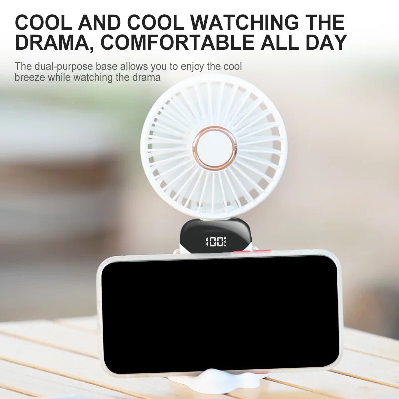 Portable Mini Fan With 5 Speeds
