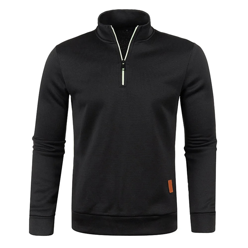 Men's Half-Zip Turtleneck Sweatshirt
