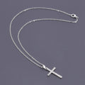 Cross Rhinestone Pendant Necklace