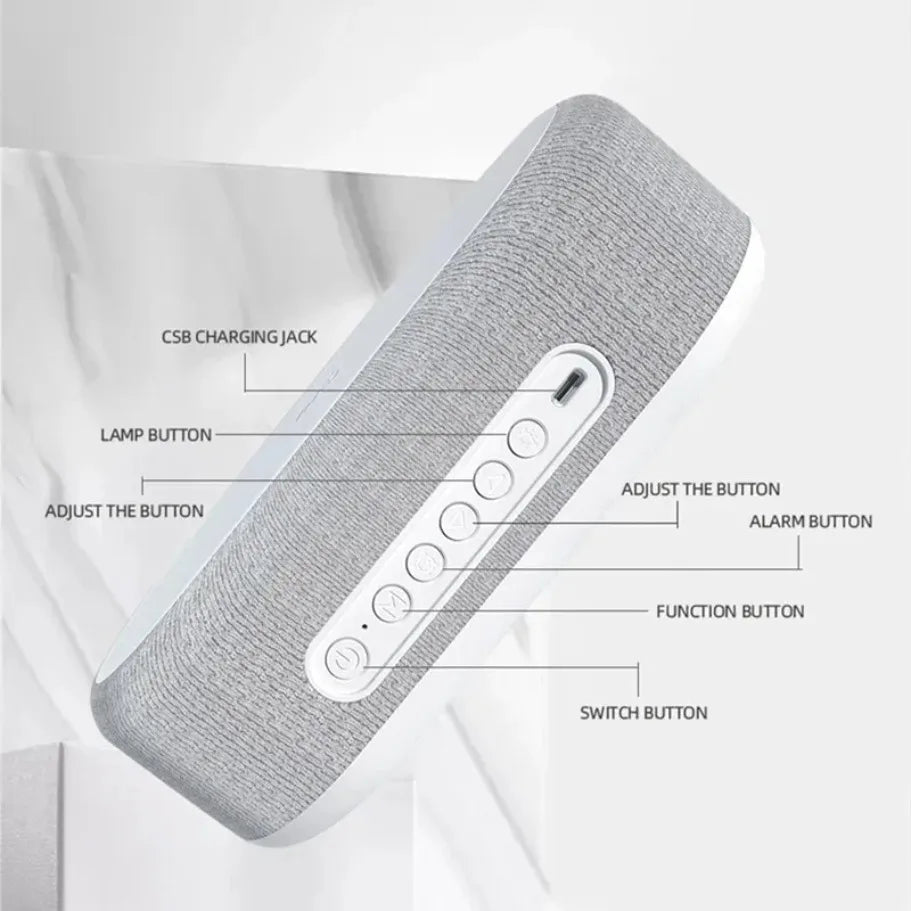 5-in-1 Wireless Charging Alarm Clock