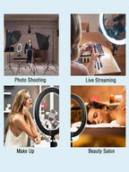 26cm Ring Light with Tripod Stand | Perfect Lighting for Selfies, Reels & Video Calls