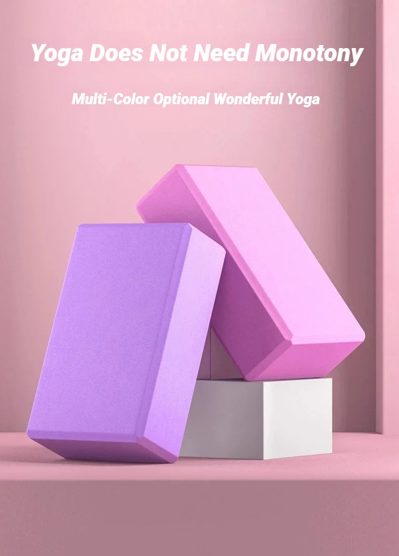 EVA Foam Yoga Blocks – Pilates & Stretching Support Bricks