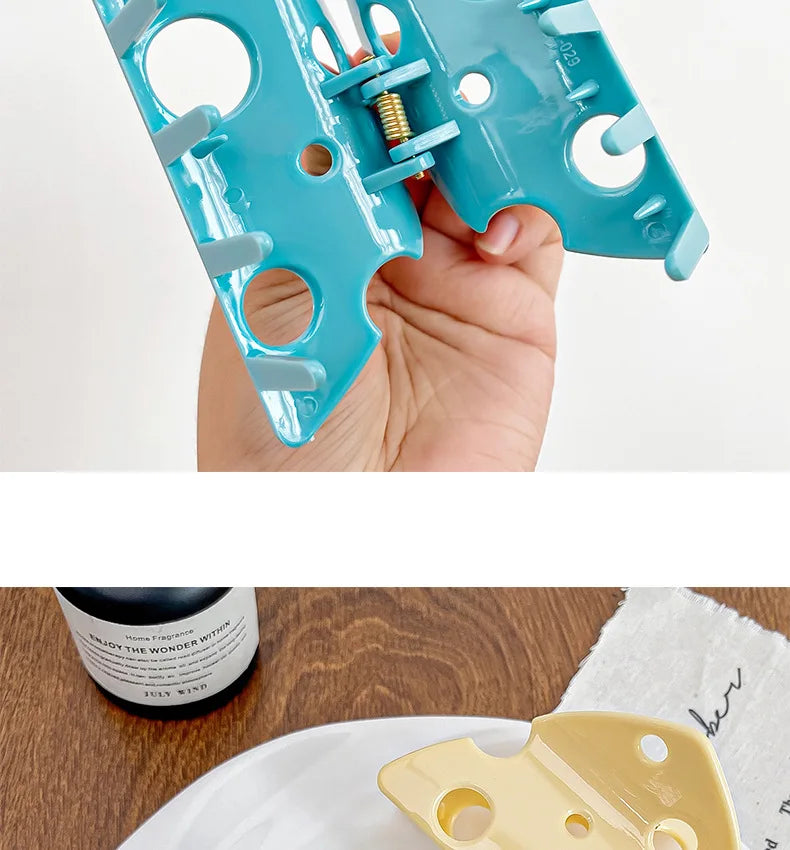 Women's Claw Hair Clips Cute Cheese Hair Accessories