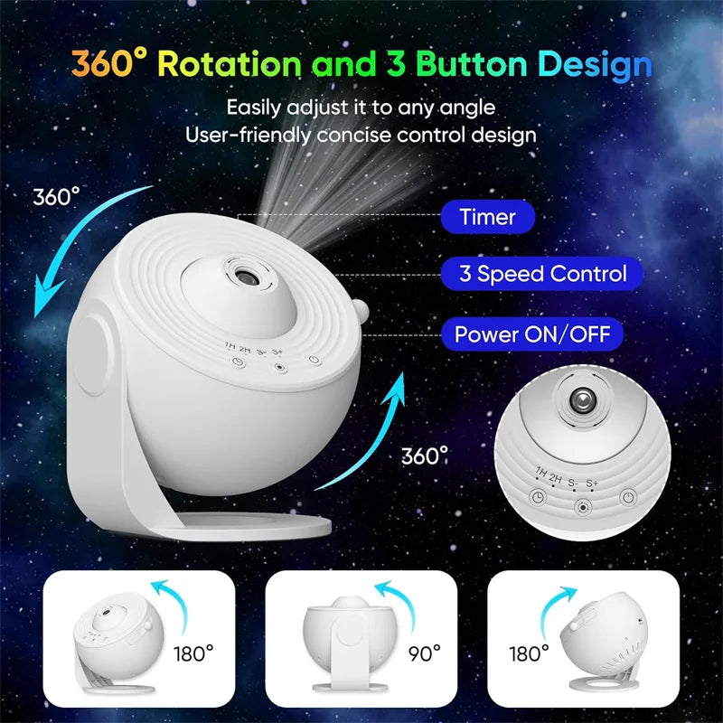 LED Night Light Galaxy Projector