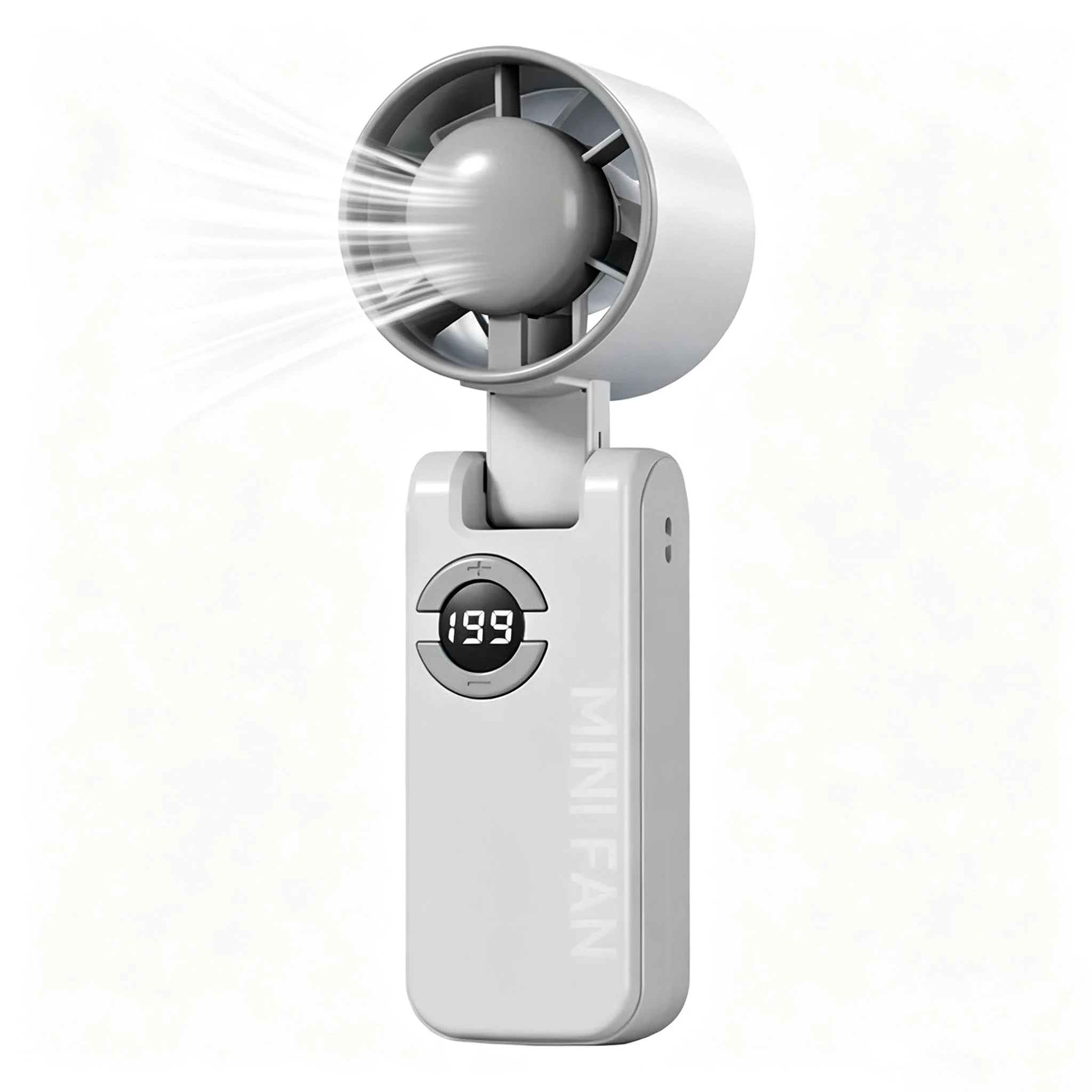 Mini Bladeless Handheld Fan | 120 Wind Speeds | USB Rechargeable Eyelash Fan
