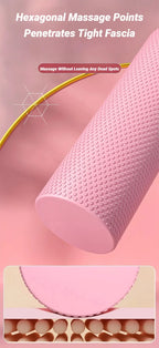 Hexagonal EVA Foam Roller for Pilates & Home Workouts