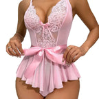 Lingerie Sexy Hot Woman Lace Babydoll Chemise Dress Erotic Underwear Set Lenceria Sexi Porno Costumes Sleepwear Exotic Apparel