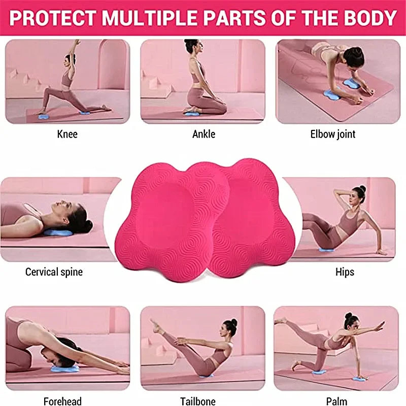 Extra-Thick Yoga Knee Pads (Set of 2) — Cushioned Support for Knees, Elbows & Wrists