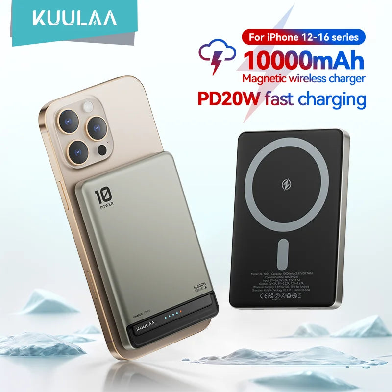 Magnetic Power Bank – 10,000mAh Portable Charger