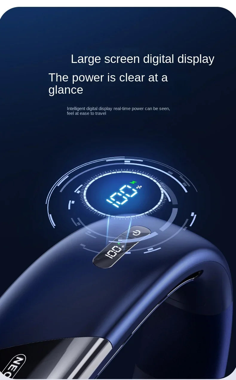 10,000 mAh Portable Neck Fan
