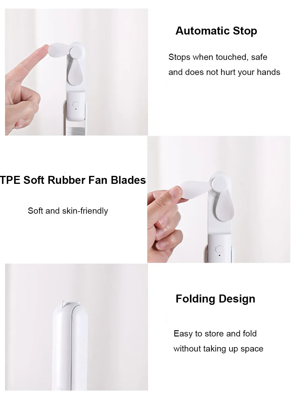 Pocket Fan with Power Bank – USB Rechargeable, Foldable & Ultra-Portable