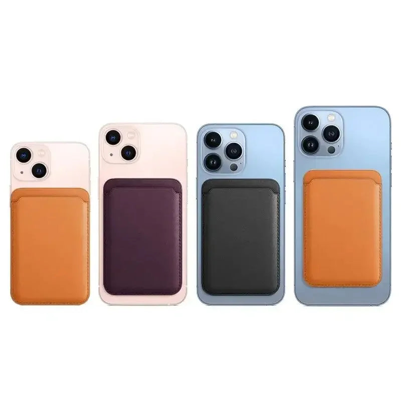 Magsafe Magnetic Leather Wallet Case For iPhone
