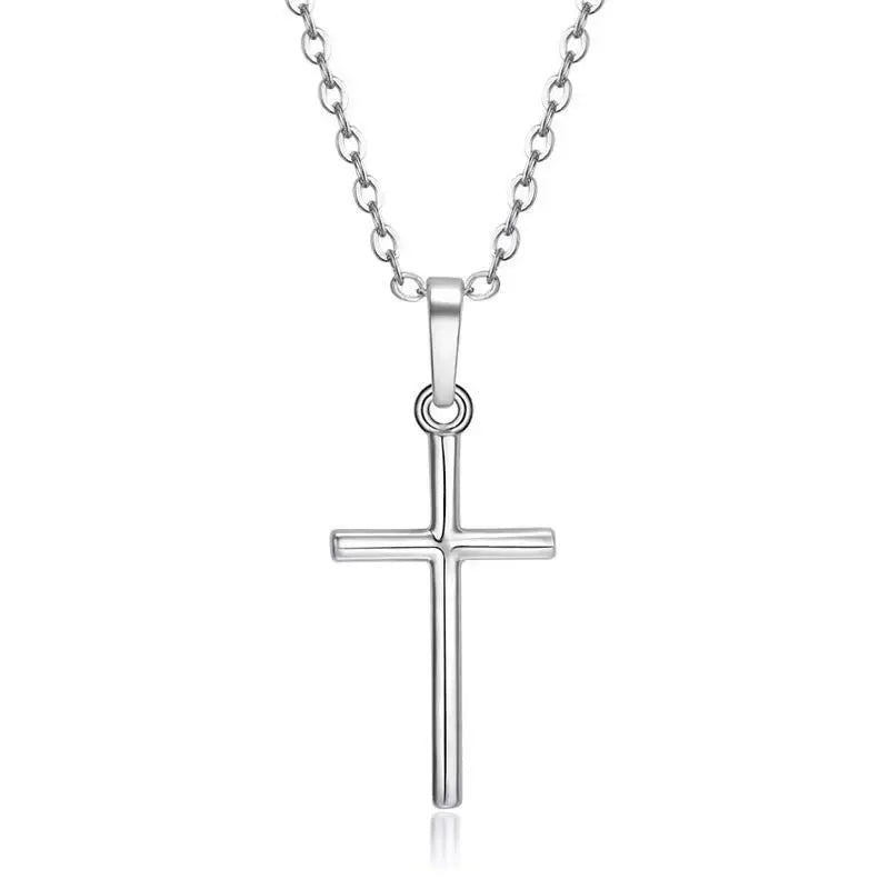 Cross Necklace Silver and Gold
