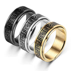 Viking Celtic Knot Rune Rings – Spinning Anti-Stress Stainless Steel