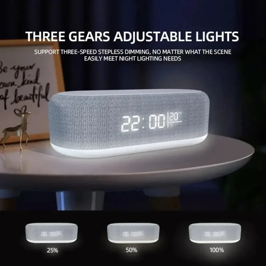 5-in-1 Wireless Charging Alarm Clock