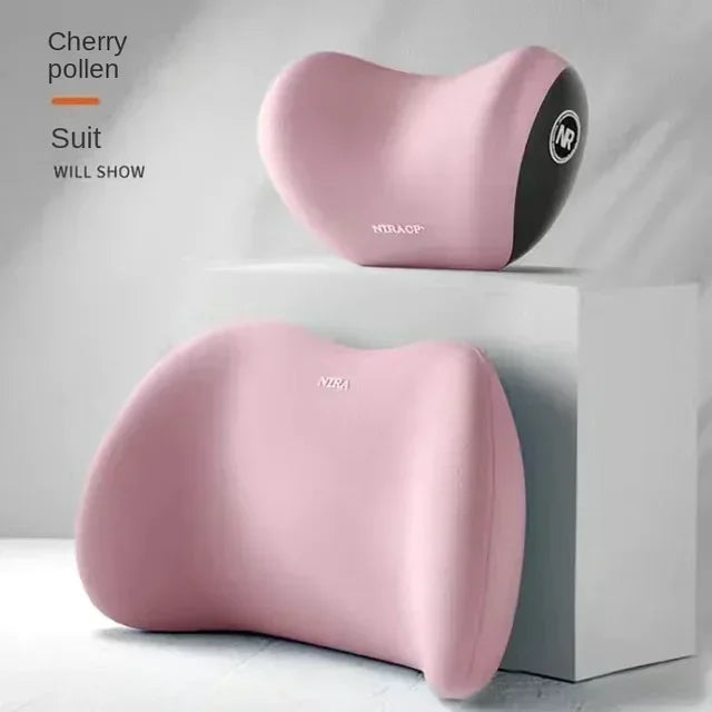 Ergonomic Memory Foam Car Seat & Lumbar Cushion Set