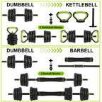 Adjustable Dumbbell Set 4-in-1 – 44/66/88 lbs Home Gym Weight System