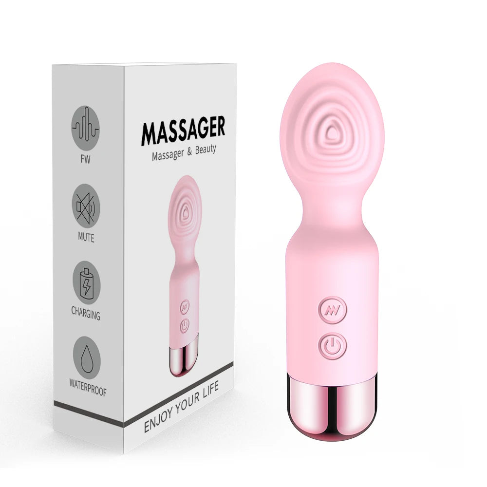 Mini AV Wand Vibrator for Women – G-Spot & Clitoral Stimulator