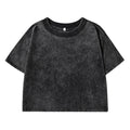 Women's Vintage Washed Crop T-Shirt – Soft 100% Cotton Streetwear Tee