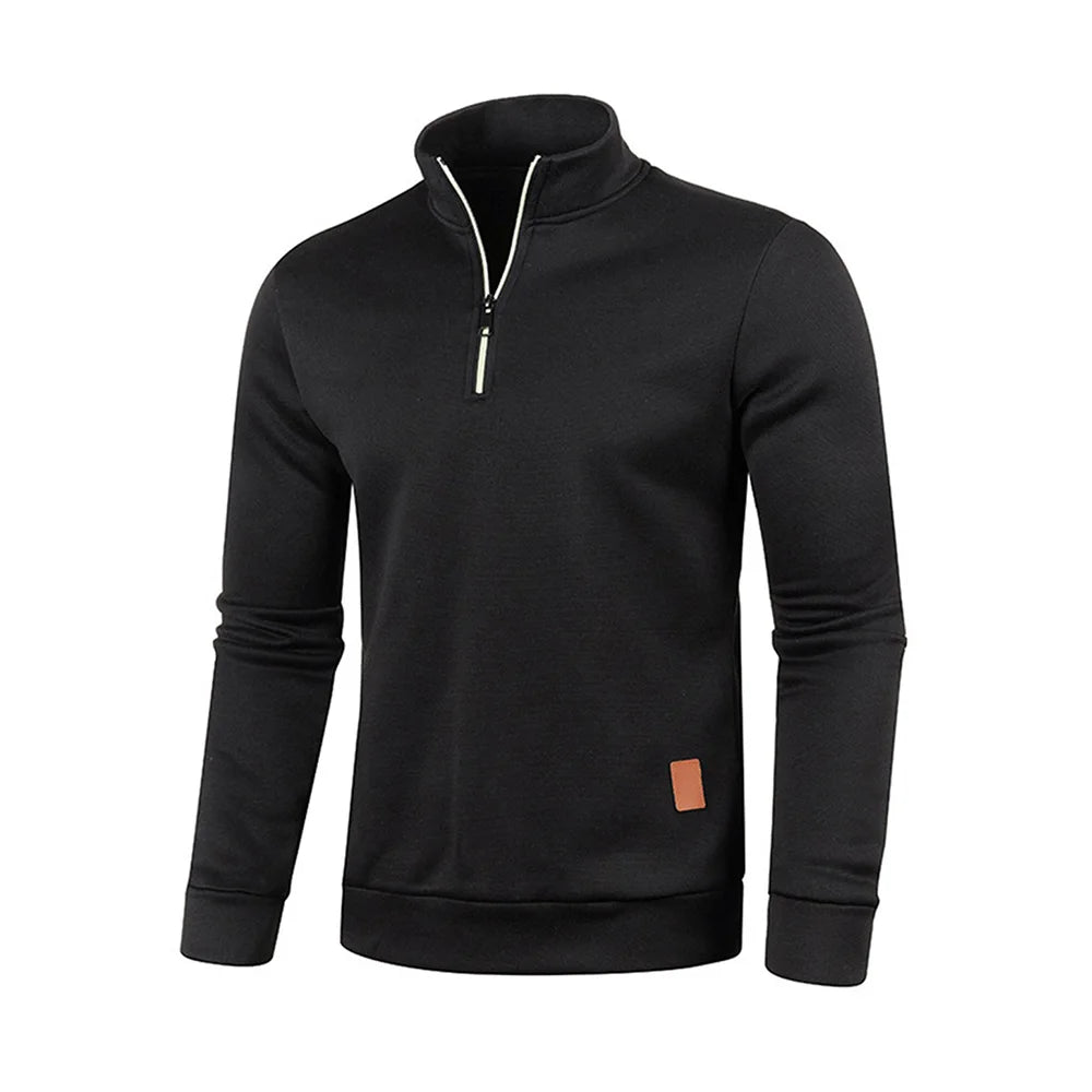 Men's Half-Zip Turtleneck Sweatshirt
