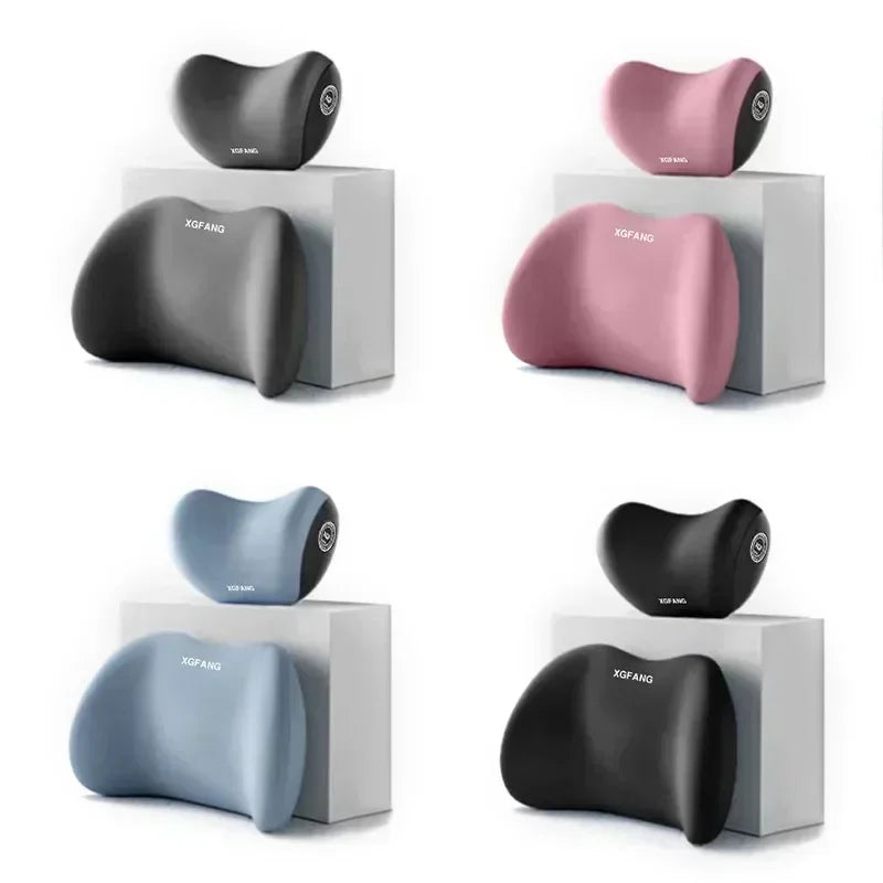 Ergonomic Memory Foam Car Seat & Lumbar Cushion Set