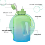 2L Sports Water Bottle with Straw & Hydration Scale — BPA-Free | 1.6L & 2.4L