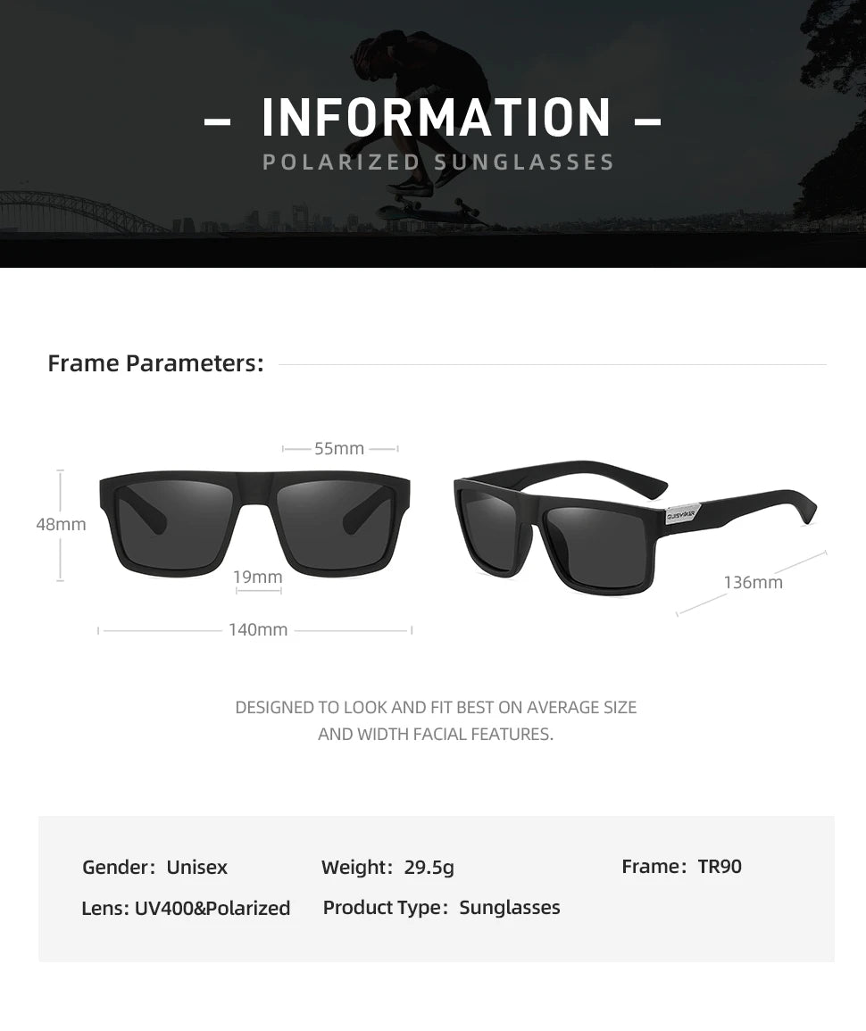 Polarized Sport Sunglasses – Anti-Glare UV400 Sport Shades for Men & Women