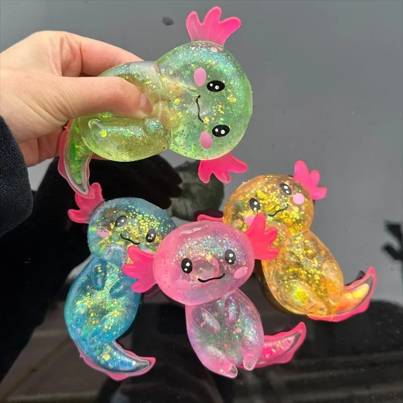 Squishy Axolotl Stress Toy — Slow-Rising Fidget Squish