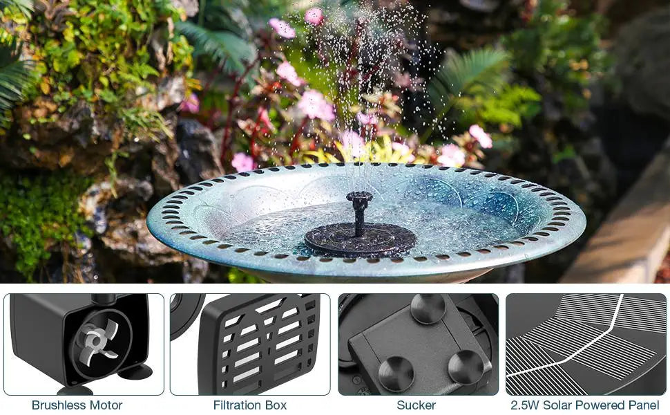 Solar Powered Floating Fountain Pump