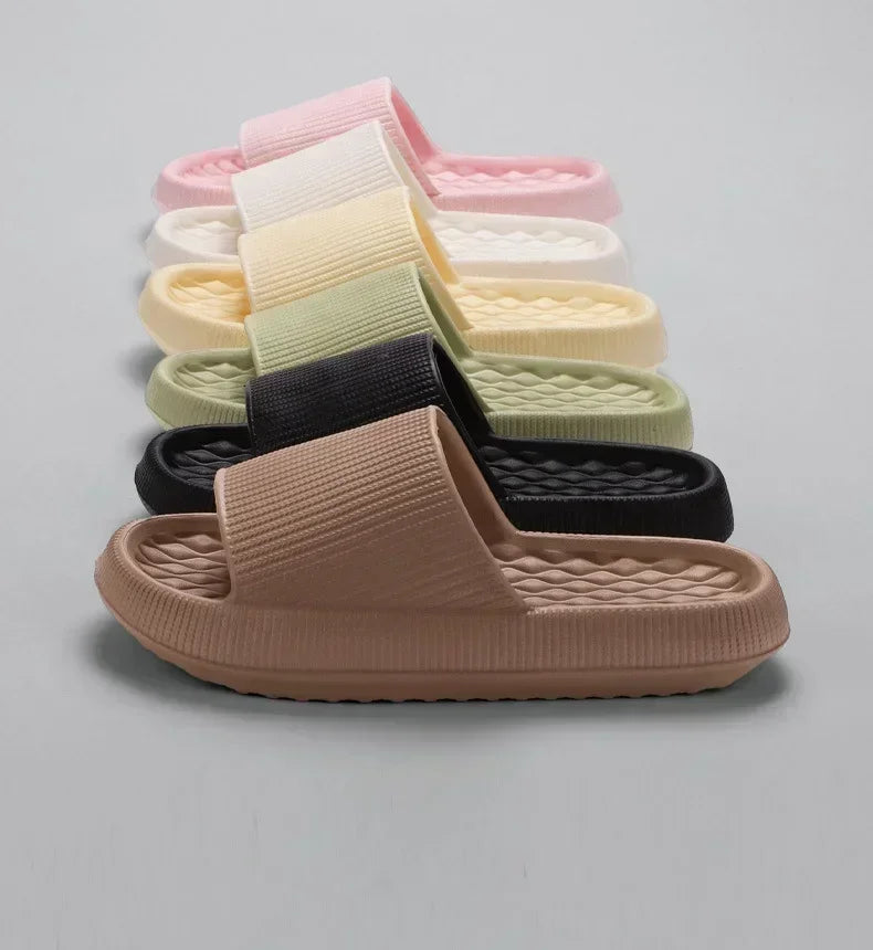 Women's Pillow Cloud Platform Slides — Thick Sole EVA Sandals