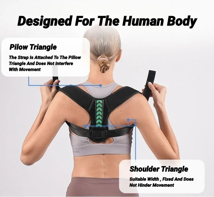 Adjustable Posture Corrector – Breathable Shoulder Support