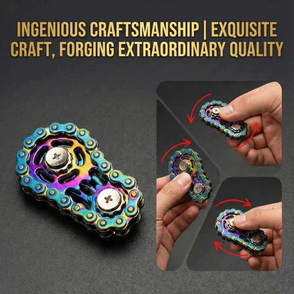 Bicycle Chain Finger Spinner
