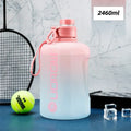 2L Sports Water Bottle with Straw & Hydration Scale — BPA-Free | 1.6L & 2.4L