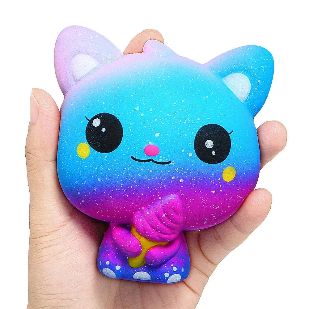 Squishy Slow-Rising Fidget Toy – Scented Ice Cream & Popcorn Stress Reliever