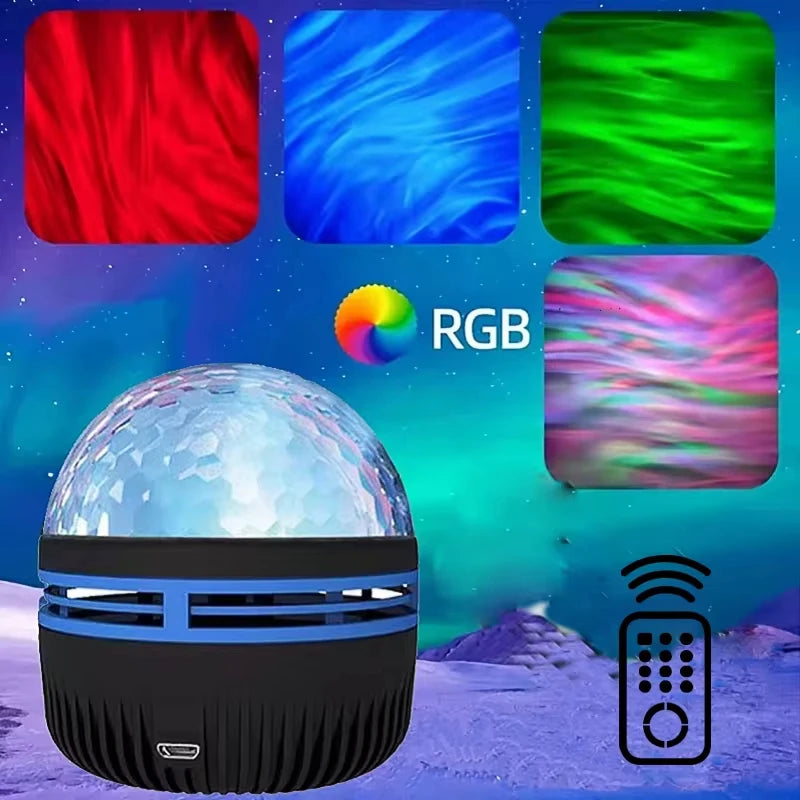 Star Projector – Galaxy, Northern Lights & Ocean Wave Night Light